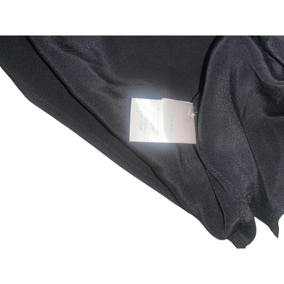 Lilly Pulitzer Black Silk Elisa Long Sleeve Blouse Top M - Picture 6 of 7